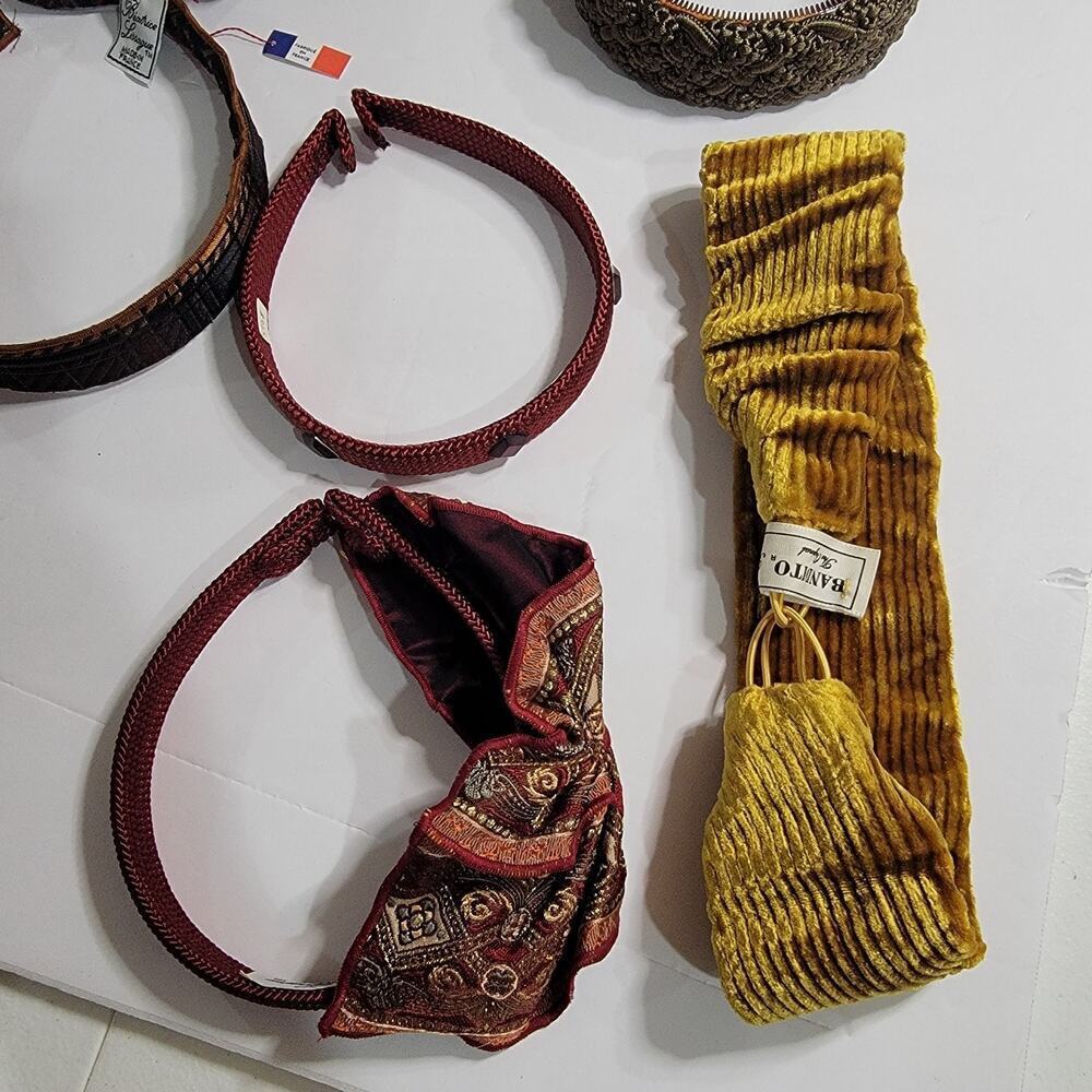 Vtg Hair Accessories Lot Handmade France Beatrice Lagase Headbands Bandinos Comb - Picture 9 of 16